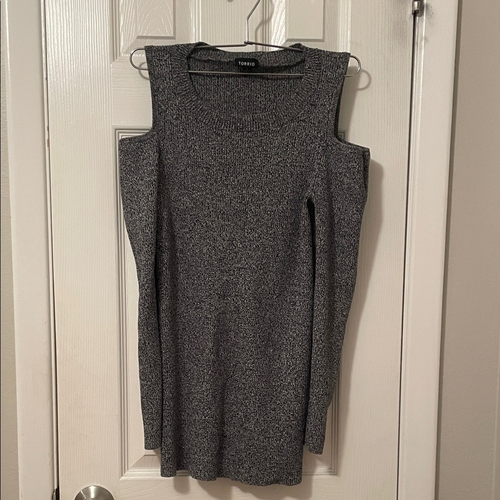 Torrid Charcoal Long Sleeve Sweater